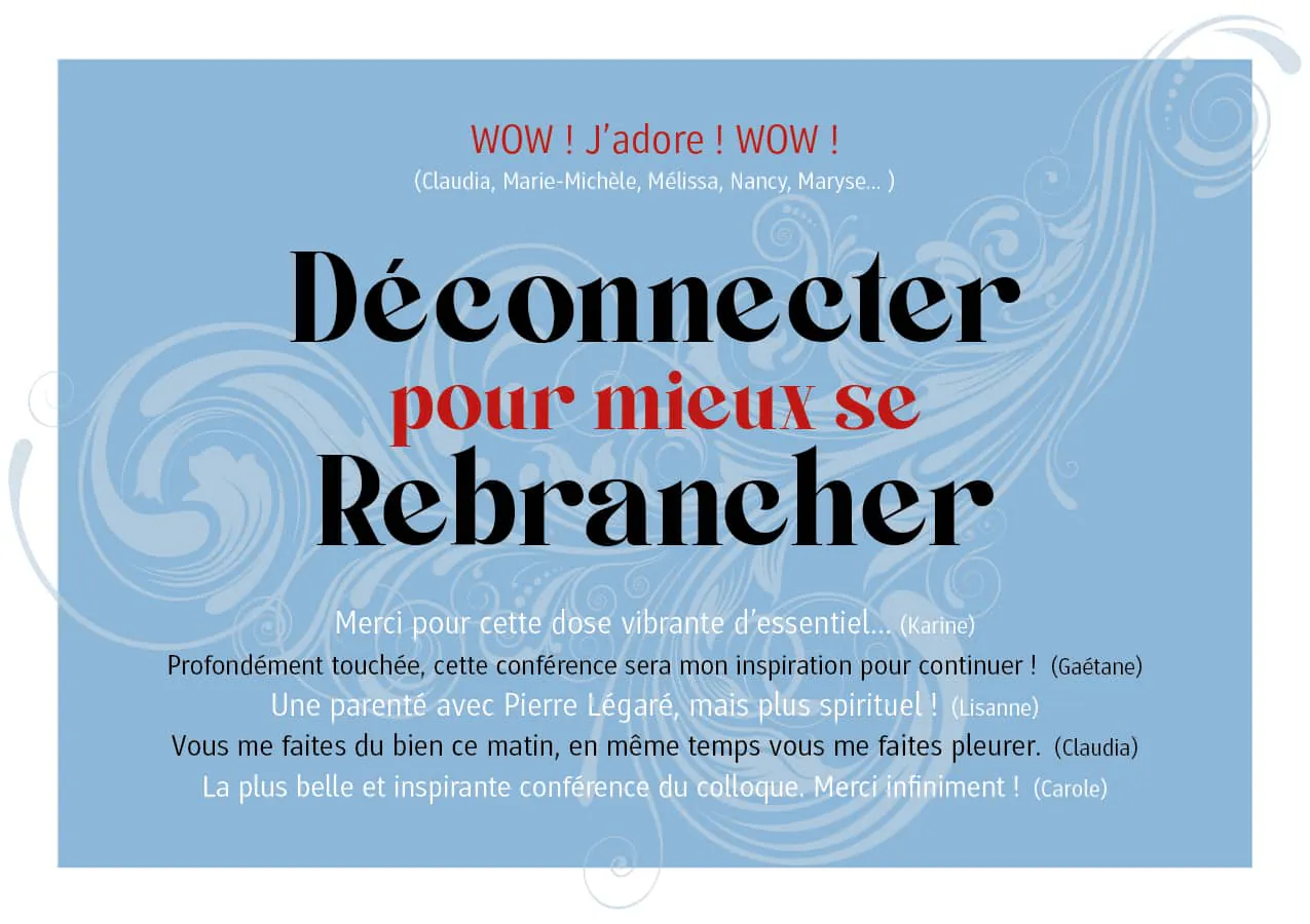 Conférence Déconnecter pour mieux se Rebrancher